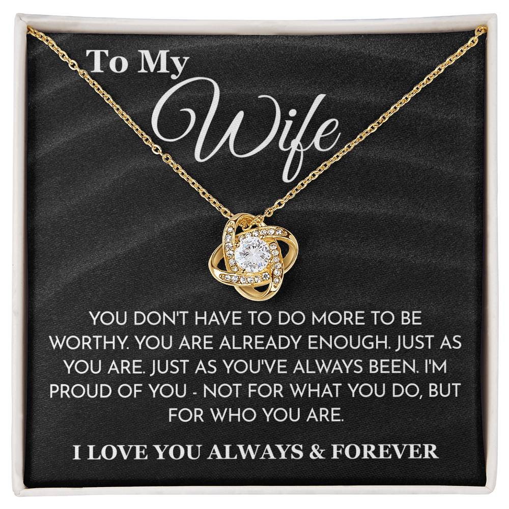 ''To My Wife'' Necklace- Q6