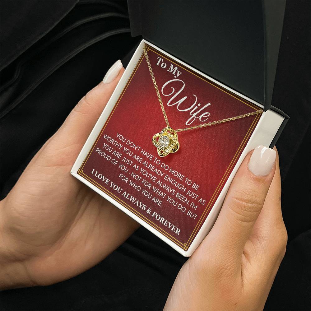 '' To My wife'' necklace -Q5.B5