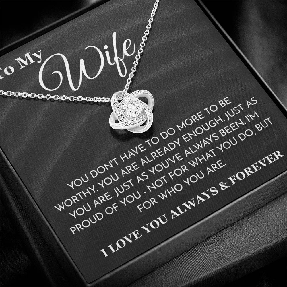 ''To My Wife'' Necklace- Q6