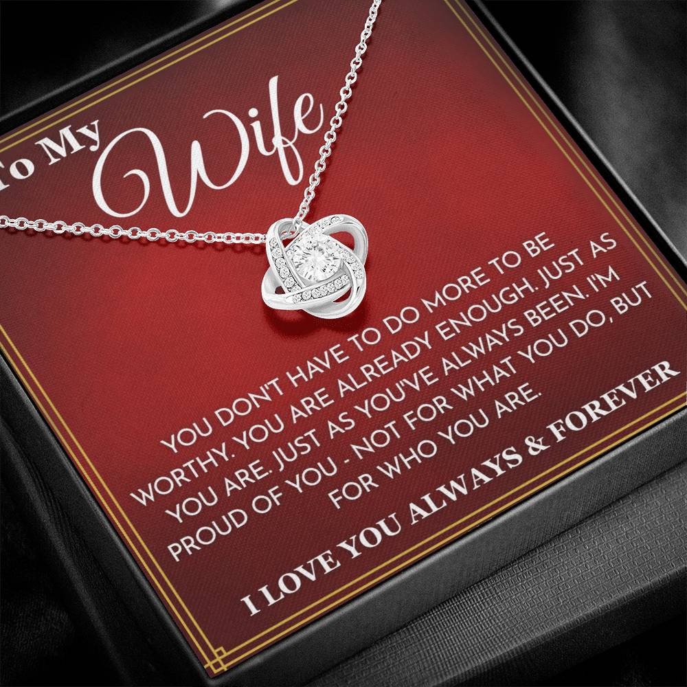 '' To My wife'' necklace -Q5.B5