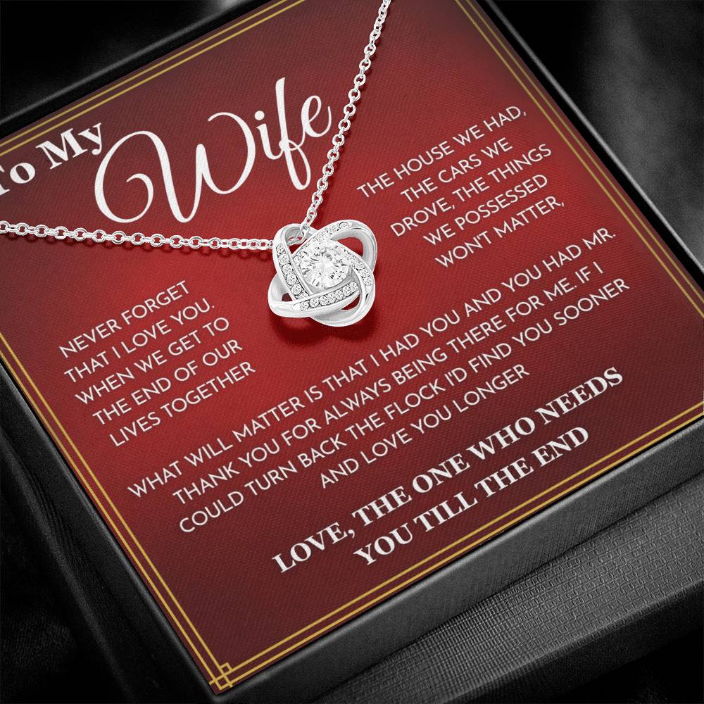 '' To My wife'' necklace -Q2.B5