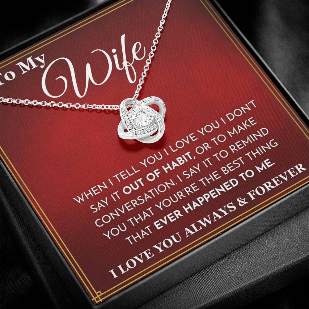 '' To My wife'' necklace - Q3.B4