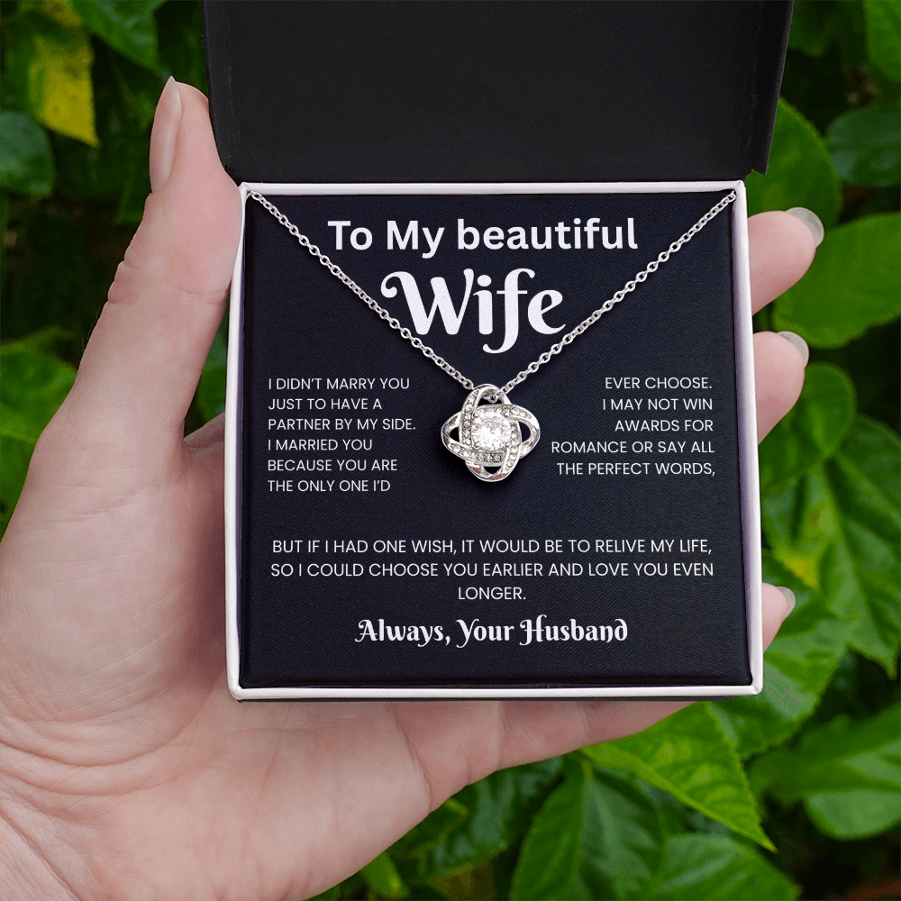 ''To My beautiful Wife'' necklace - Q2.B2