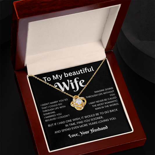 ''To My beautiful Wife'' necklace - Q1.B2