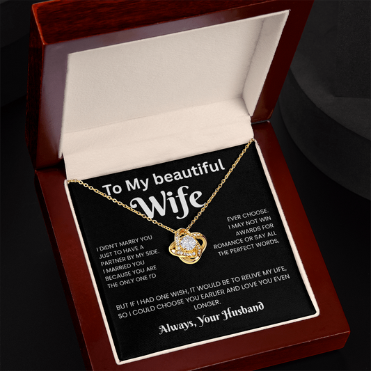 ''To My beautiful Wife'' necklace - Q2.B2