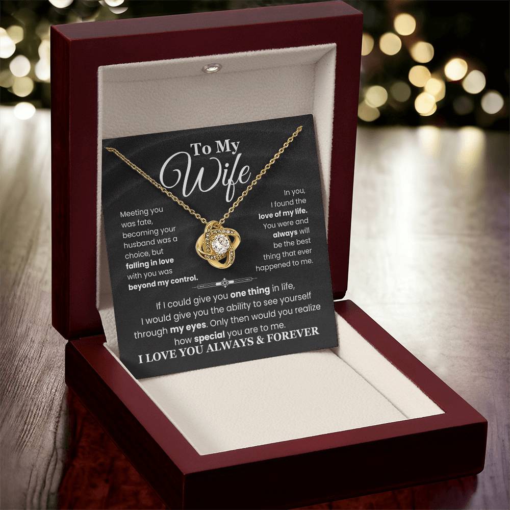 ''To My Wife'' Necklace - Q13