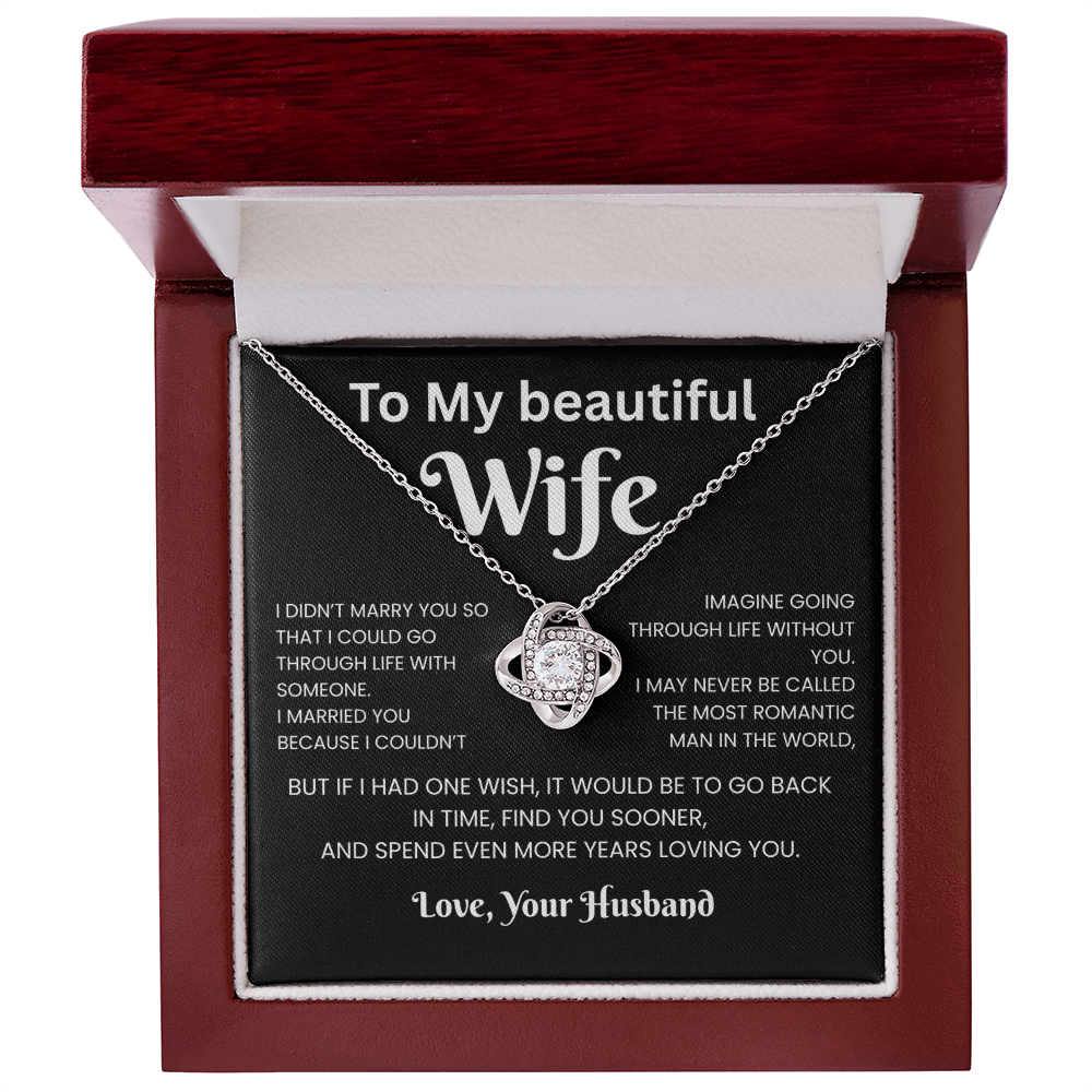 ''To My beautiful Wife'' necklace - Q1.B2