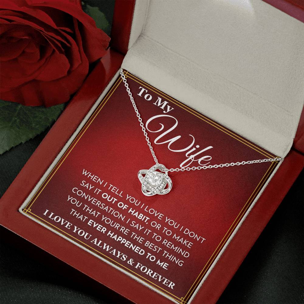 '' To My wife'' necklace - Q3.B4